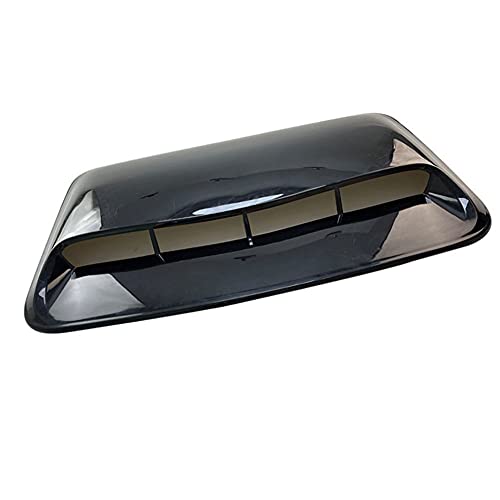 DanLink Couvercle de Sortie d'air décoration Universel Capot de Voiture Scoop Flux d'air Prise d'air Couverture de Voiture Style Noir Brillant