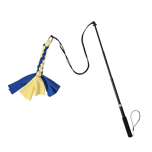 Generic Flirt Pole Toy, Interactive Tug Toy Destacável, Durável, com Corda Trançada Colorida Extensí