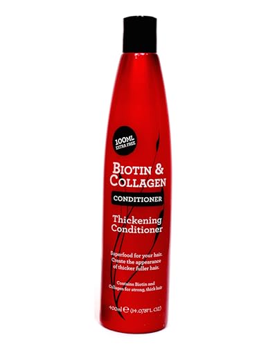 XPEL BIOTIN & COLLAGEN THICKENING CONDITIONER for men & women, Anti Hair Fall, with Vitamin B7 & Wheat Protein, Paraben-Free, Promotes Hair Growth & Hair Fall, 400 ml