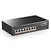 Produktbild MokerLink 8 Port Gigabit PoE Switch, 8 PoE+ Ports 1000Mbps, 802.3af/at 120W, Unmanaged Plug and Play, Robustes Metall Ohne Lüfter