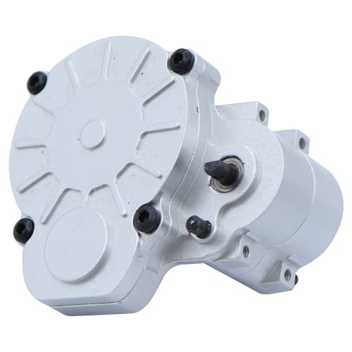 Complete Metal Transmission Gearbox With Gear For Fms Fcx24 1/24 Rc Crawler Upgrade Parts (Silver) #TOP22