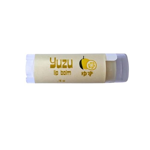 Yuzu Citrus Lip Balm - with Shea Butter, Castor Oil, Sunflower Oi...