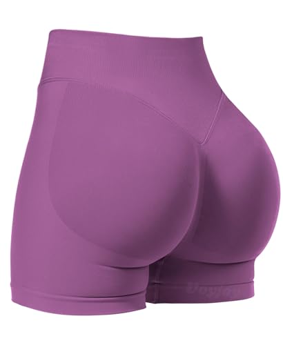 Image of VOYJOY Women Workout Impact Shorts 2.5 inch / 3.6 inch / 4.5 inch / 6 inch Scrunch Butt Booty | Tummy Control, High Waisted, Bike Short, Gentle Compression, for Women