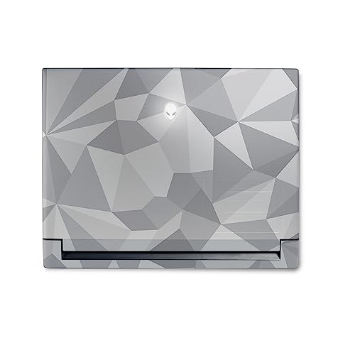 Image of MightySkins Skin Compatible with Alienware M18 R1 (2023) Full Wrap Kit - Gray Polygon | Protective, Durable, and Unique Vinyl Decal wrap Cover | Easy to Apply & Change Styles | Made in The USA