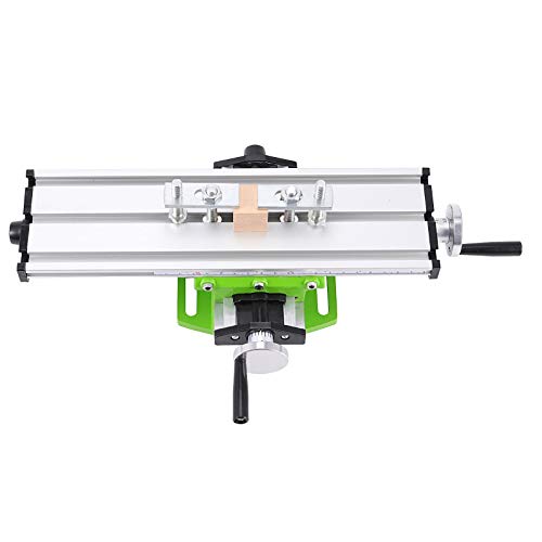 ZOENHOU 12.2 Inch Milling Machine Worktable, Precise Adjustive Multifunction Drill Vise Fixture Working Table, Compound Slide Table Cross X Y Vise for Drill Press Bench