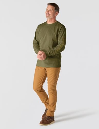 Image of Carhartt Men's Dearborn Loose Long-Sleeve Logo T-Shirt Closeout