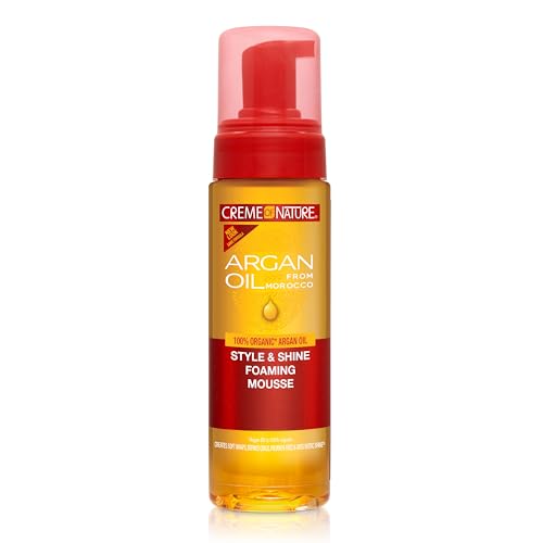 Creme of Nature Argan Oil, Mousse Coiffante à l’Huile...