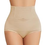Niwicee Guaina Contenitiva Donna Mutanda Contenitiva Pancia Piatta Vita Alta Intimo Contenitivo Modellante Mutande Modellanti Donna Senza Cuciture-Beige-M