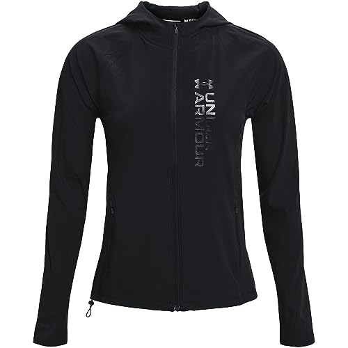 Under Armour - Womens Outrun The Storm Jacket, Color Black/Black (001), Size: X-Large