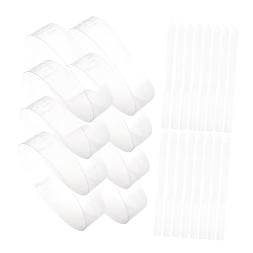 Soporte para cuello de camisa que mantiene la forma impecable, pack de 100 piezas plásticas azul
