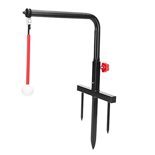 CALIDAKA Golf Swing Trainer,Golf Swing Trainer Warm-Up Stick,Swing Groover Trainer,Golf Swing Trainer Aid Adjustable for Strength Flexibility and Tempo Training(Black)