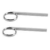 Toddmomy 2 Stück Trompetenzugringe aus Metall Praktische Kleine Fingerhaken für Trompete Vielseitig Nutzbar Beim Üben und Aufnehmen Silberfarbenes Reparaturzubehör