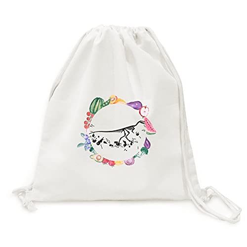 Sac de courses dinosaure pliable en tissu pour le marché bio