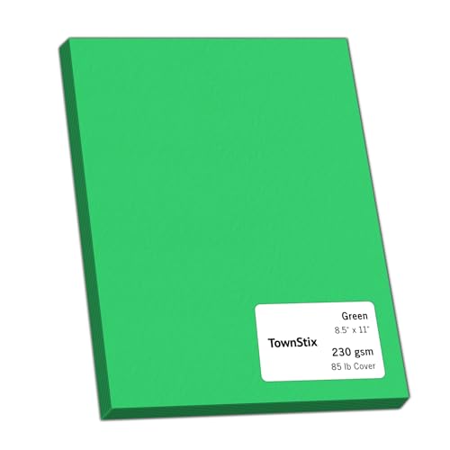 24 Pieces Green Cardstock Paper (8.5 x 11 inches)
