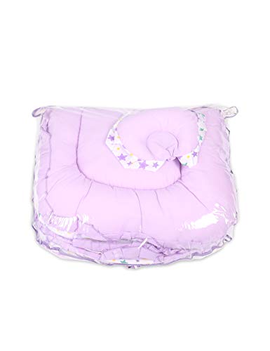 Image of VParents Joy Jumbo XL Purple Cotton Bedding Set & Mosquito Net