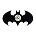 KBEST Lampada da Parete Moderna Creativa E27 Proiezione Effetto Ombra Applique Batman Acrilico Intagliato Camera dei Bambini Letto Corridoio Loft per Interni Nero Shadow Pattern ø32Cm