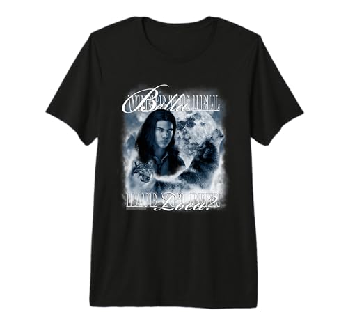 Twilight Saga Retro Jacob Wolf Moon Loca Movie T-Shirt Haut de Gamme
