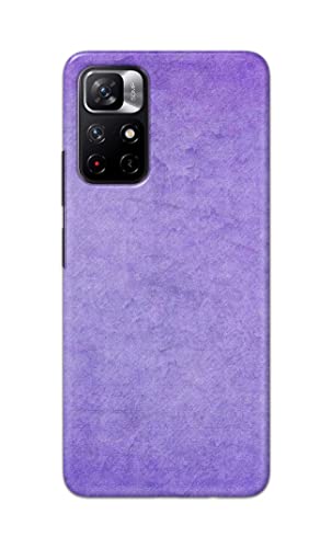 Image of Plain Purple Hard Back Case Cover for Redmi Note 11T 5G / Poco M4 Pro 5G Back Cover -(J5) VNS2226