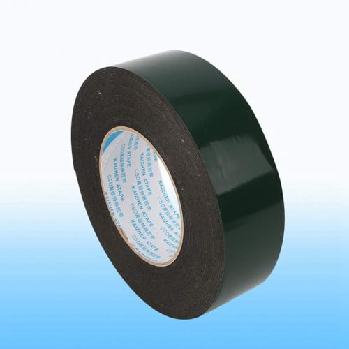 Image of Agatige Foam Tape, 40mm x 10 Meter Double Sided PE Foam Tape Black Sponge Rubber Foam Tape Strong Weatherproof Adhesive Tape 1mm Thickness for Decorative and Trim,Car Filling Mountings,Home Decor