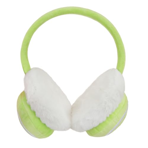 Image of JIAHG Boys Girls Cute Cartoon Football Winter Warm Earmuffs Soft Faux Fur Ear Warmers Kids Outdoor Thermal Plush Ear Muffs