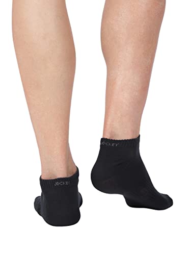 Image of Jockey 7097 Men Compact Cotton Elastane Stretch Low Show Socks With StayFresh Treatment (Pack of 3)