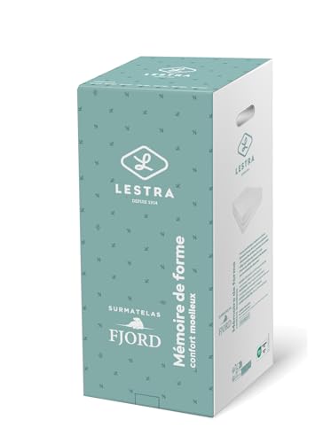 UNIVERSDECOR Surmatelas Lestra Fjord à mémoire de Forme (Surmatelas mémoire de Forme 140x190 cm)