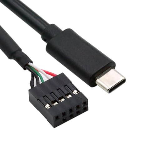 Image of CY Cable USB 2.0 Motherboard 9pin 10pin Header to Type-C USB-C Cable 50cm for Mini Monitor Sensor Panel Camera