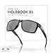 Oakley Holbrook XL OO9417 941716 59M Polished Black/Prizm Black Square Sunglasses for Men+ Bundle Accessory Leash Kit, Microfiber Pouch