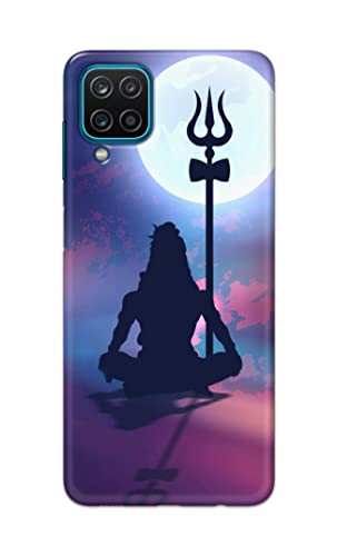 Image of Printed Hard Back Cover Case for Samsung Galaxy A12 Back Cover (Lord Shiva) -702