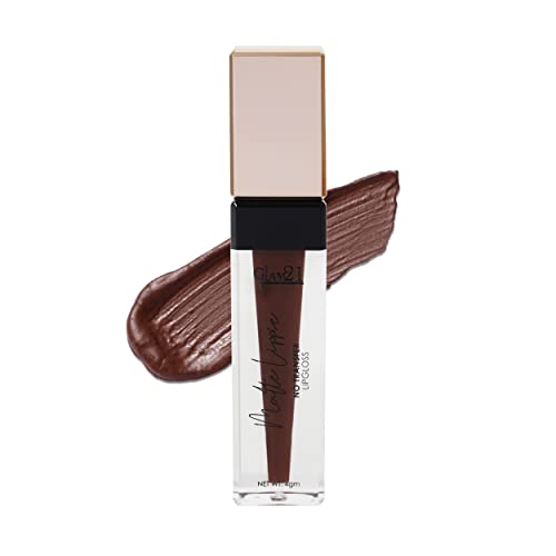 Glam21 Matte Lippie No Transfer Lip Gloss | Lightweight and comfortable| Creamy Matte Formula - 4 gm | Brown Coffee-23