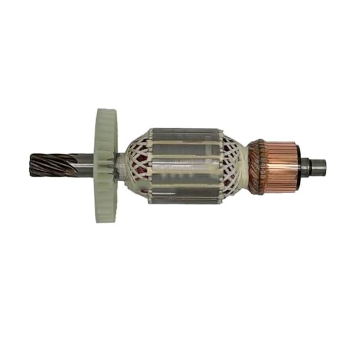 Helilyco Rotor de 8 dientes para martillo HM1306 0440, armadura de motor de repuesto, 205 mm de longitud, latón de silicona para equipo original