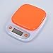 Fisecnoo Waga kuchenna, krajowa waga elektroniczna, 2 kg / 0,1 g waga kuchenna waga kuchenna narzędzie do balansu żywności, pomarańczowy, 2 kg/1 g (kolor: Pomarańczowy, rozmiar: 3 kg/0,1 g)