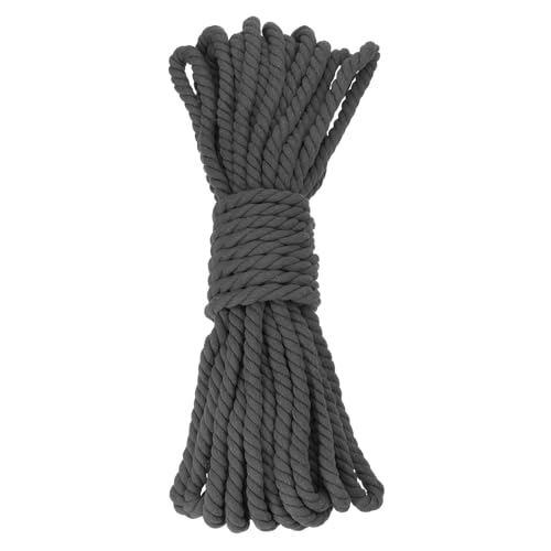 Corde macramé coton 3 brins noir 50 pieds pour créer vos projets d'artisanats suspendus - 2