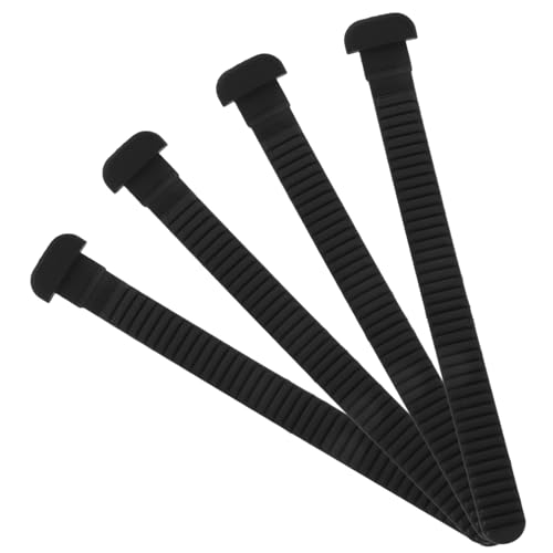 HEMOTON 4stücke Snowboard Bindung Leiter Straps Einstellbare Energie Gürtel Befestigung Strap Skating Schuhe Bindung Inline Roller Skate Zubehör