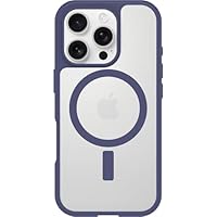 OtterBox Cover per iPhone 16 Pro React Series MagSafe, resistente a shock e cadute fino, cover ultrasottile, testata a norme MIL-STD 810G, Trasparente/Viola