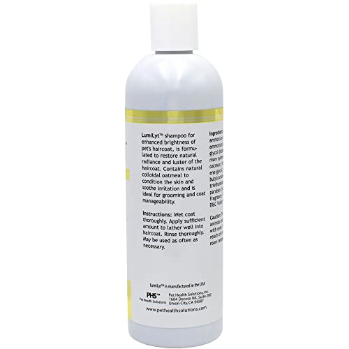 Image of LumiLyt Shampoo - General Cleansing, Grooming, & Conditioning Pet's Hair Coat - Effective for Both Cats & Dogs - Contains Oatmeal & Vitamins, 12 fl oz