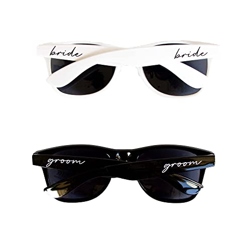 Bride and Groom Sunglasses for Bachelorette Party, Wedding Accessories for Brides, Beach Wedding Must Haves, Wedding Sunglasses