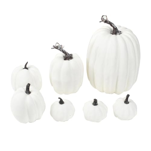 Calabazas artificiales para centros de mesa otoñales que decoran sin manchar ni deteriorarse 2