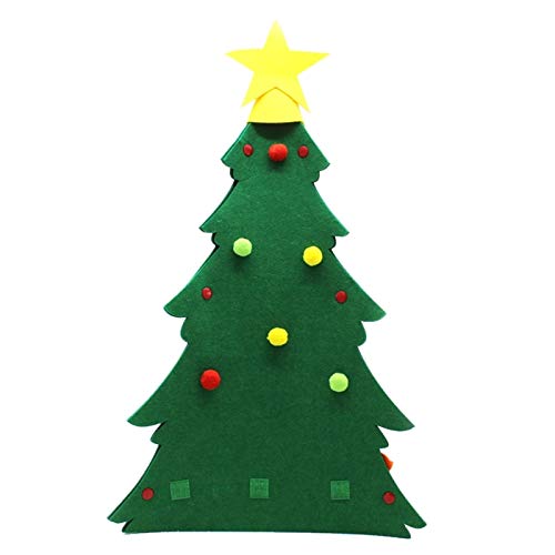 LKXZYX Decorazione dell'albero di Natale in feltro Ornamenti di Babbo Natale Regali di capodanno per Bambini