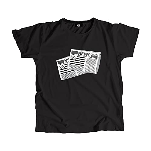 T-shirt Bretagne imprimé journaux en coton peigné premium et durable