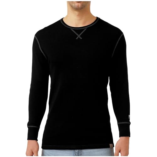 MERIWOOL Mens Base Layer 100% Merino Wool Heavyweight 400g Thermal Shirt for Men