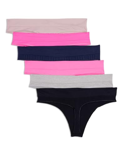 Image of adidas womens Seamless Thong Underwear 3-pack