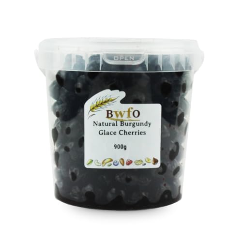 Glace Cherries Natural Colour - Dark Burgundy 900g (BWFO)