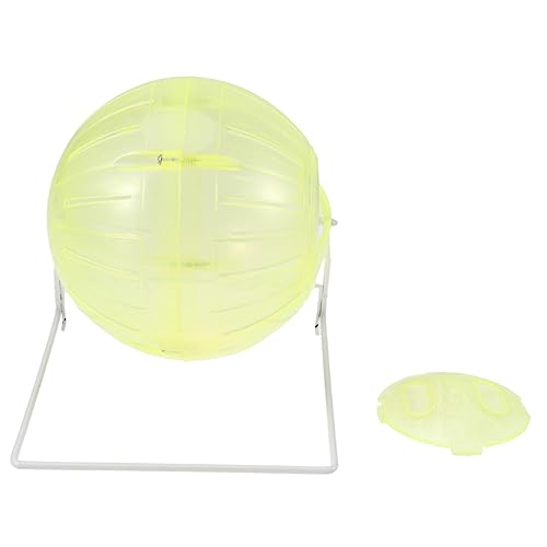 HANABASS Hamster Running Ball Stand Encourage Exercise No-Noise Design for Gerbils Other Small Animals