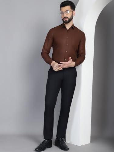 Image of Indian Needle Men's Solid Regular Fit Shirt