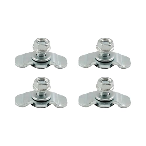 Pernos De Carril En L, Accesorio De Espárrago Roscado Con Lengüeta Doble Para Carril En L, Juego De 4 Piezas De Hardware De Sujeción Para Furgoneta Pickup Avioneta SUV Remolque Control De Carga