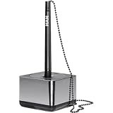 Lieferumfang: 1 x HAN 27651-88, Kugelschreiberständer i-LINE CHROME, eleganter Design-Kugelschreiberständer in Premium-Qualität mit Kette. Original HAN Markenware, Geschmacksmuster geschützt. Made in Germany. Außenmaße (BxTxH): 65x65x160 mm. Farbe: chrome