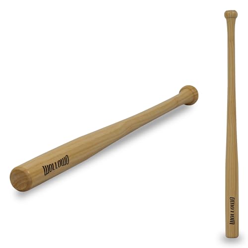 Wollowo Heavy Duty Wooden Baseball/Rounders/Softball Bat 34”