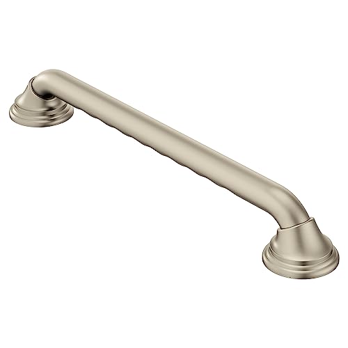 Moen Home Care Bathroom Safety 16 Inch Designer Stainless Steel Handicap Grab Bar for Bathtub and...