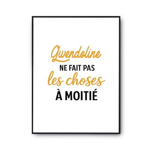 Poster Gwendoline pour une décoration murale de salon originale